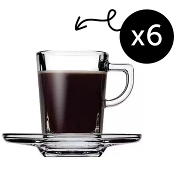 Pasabahce Carre Tassen-Set - 75 ml