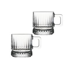 Pasabahce Elysia Mug mit Henkel - 2er Set