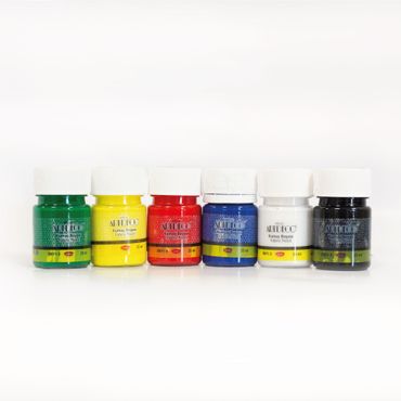 büst Artdeco Stoffmalfarben Set - 6x25 ml Basisfarben alt-