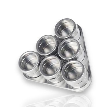Schäfer Gewürzdosen-Set – 7-teilig, Farbe: Silber