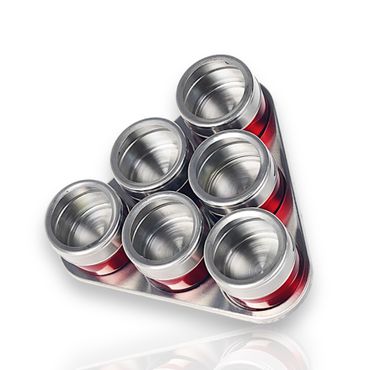 Schäfer Gewürzdosen-Set – 7-teilig, Farbe: Rot