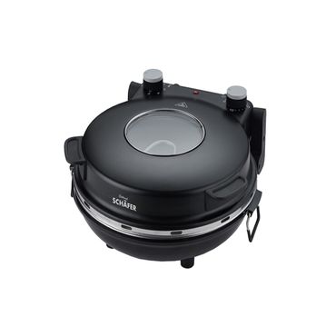 Schäfer Pizzaofen 32 cm mit Zubehör, Farbe: Schwarz