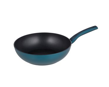 Michelino Nora Wok Pfanne Ø 28cm , Durchmesser: 28cm, Farbe: Petrol