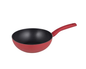 Michelino Nora Wok Pfanne Ø 28cm , Durchmesser: 28cm, Farbe: Rot
