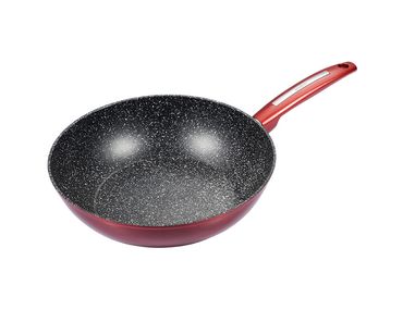 Schäfer Metallic Red Wok 28cm, Durchmesser: 28cm, Farbe: Rot