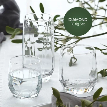 LAV Diamond 18-teiliges Trinkglas-Set