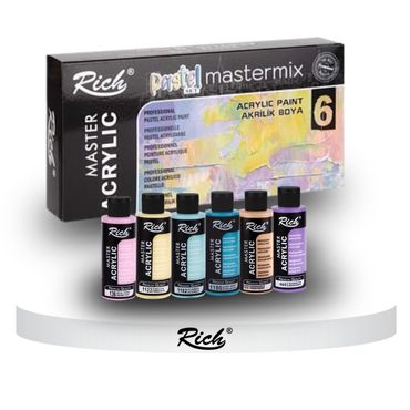 RICH MASTERMIX Pastel Acrylfarben-Set 6 Farben - 60 ml alt-