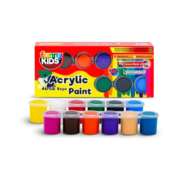 FUNNY KIDS Acrylfarben-Set 12 Farben - 25 ml alt-