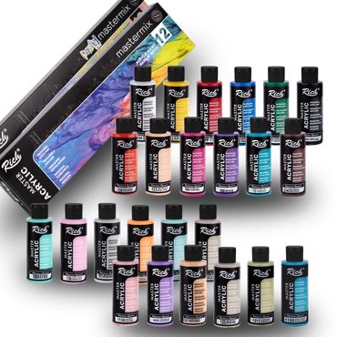RICH MASTERMIX Acrylfarben 24 Farben Set - 60 ml alt-