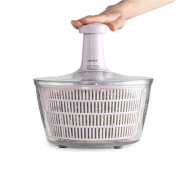 CRALEX Verdera Salatschleuder, 5 Liter, Farbe: PUDRA PINK