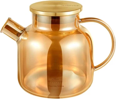 Wilmax Teekanne 1200 ml mit Edelstahl-Deckel