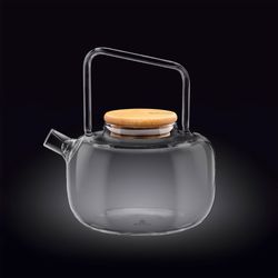 Wilmax Teekanne 1000 ml hitzebeständiges Glas mit Edelstahlfilter