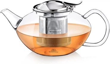 Wilmax Teekanne 1050 ml mit Edelstahlfilter