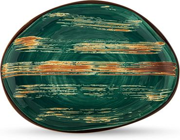 Wilmax Schale in Steinform 33 x 24,5 cm Porzellan