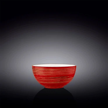 Wilmax Porzellanschüssel, rot, 14 cm Durchmesser, 600 ml