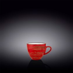 Wilmax Espressotasse, 110 ml, Rot, Porzellan