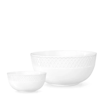 Wilmax Diamond Porzellan-Schüssel Set 7-tlg. – 20 & 12 cm