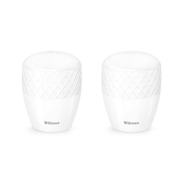 Wilmax Salz- & Pfeffer Set 2-teilig aus Porzellan