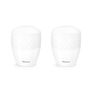 Wilmax Salz- & Pfeffer Set 2-teilig aus Porzellan