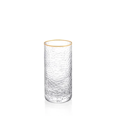 Wilmax Gold Rim Glas 290 ml Thermo Glas rund