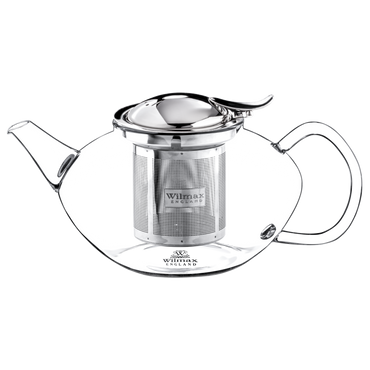 Wilmax Teekanne 1550 ml mit herausnehmbarem Filter aus Glas
