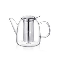 Wilmax Teekanne 1450 ml aus hitzebeständigem Glas mit Filter
