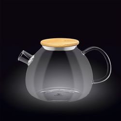 Wilmax Teekanne 1500 ml aus hitzebeständigem Glas mit Filter