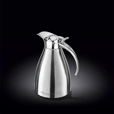 Wilmax Edelstahl Vakuumkanne 1 Liter