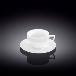 Wilmax Cappucino Cup 170 ml & Saucer (Set of 6)