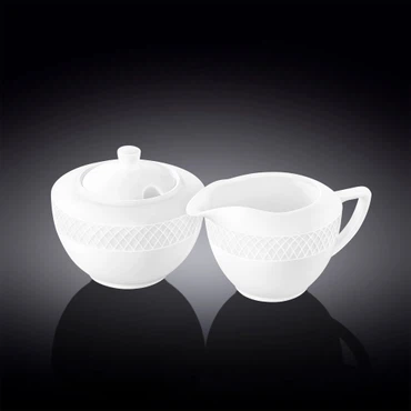 Wilmax Zucker- und Sahneset 2-teilig Porzellan 340 ml