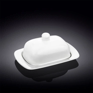 Wilmax Butterdose, Porzellan, 19 x 12,5 x 8,5 cm