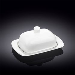 Wilmax Butterdose, Porzellan, 19 x 12,5 x 8,5 cm