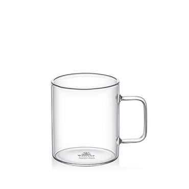 Wilmax Tassen aus Borosilikatglas, 6er-Set , Volumen: 400ml