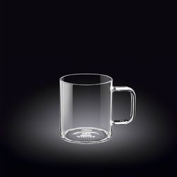 Wilmax Becher, rund, aus Borosilikatglas