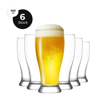 LAV Brotto Biergläser - 565ml, 6er Set