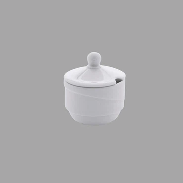 GÜRAL X-TANBUL Professional Senftopf, Porzellan, Weiß, 400cc