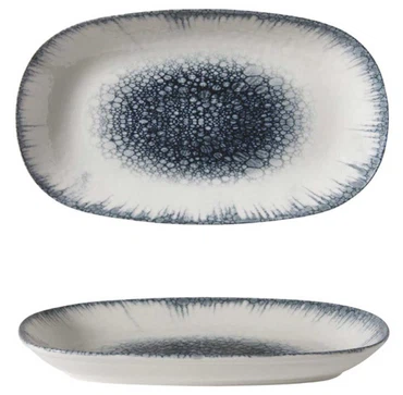 GÜRAL Antares EO Professional Servierplatte oval, Bone Porzellan, 29x17cm, creme