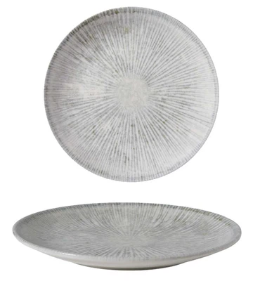 GÜRAL  Arnim EO Professional Flacher Teller, Porzellan, Ø 19cm, creme