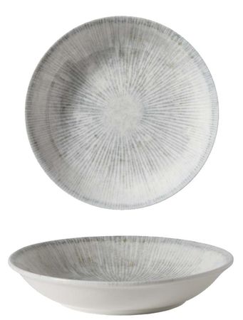 GÜRAL Arnim EO Professional tiefer Teller, Bone Porzellan, Ø 20cm, creme