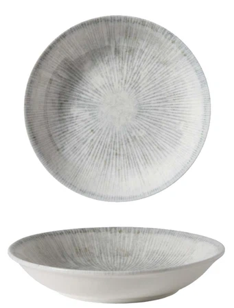 GÜRAL Arnim EO Professional tiefer Teller, Bone Porzellan, Ø 20cm, creme