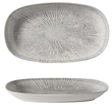 GÜRAL Arnim EO Professional ovaler Teller, Bone Porzellan, Ø 29x17cm, creme