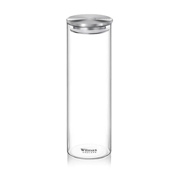Wilmax Vorratsglas mit Metalldeckel – 2000 ml (10 × 30,5 cm), Volumen: 2000ml