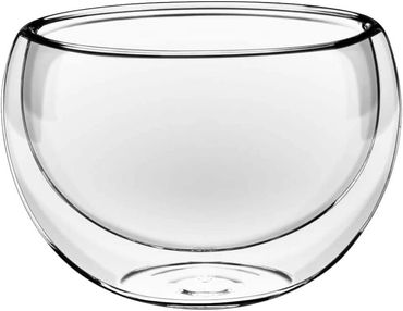 Wilmax Doppelwandige Thermoglas-Schale, Volumen: 80ml