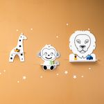 Giraffe, Affe & Löwe