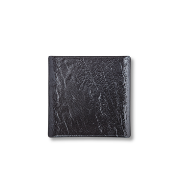 Wilmax Quadratischer Teller SlateStone Schwarz 13 x 13 cm Porzellan WL-661104/A