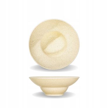 Wilmax Tiefer Teller 22,5 cm 1100 ml Sand Porzellan WL-661313/A