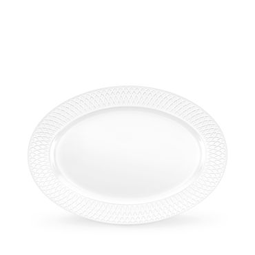 Wilmax Diamond Servierplatte oval 35x25 cm Weiß Porzellan 
