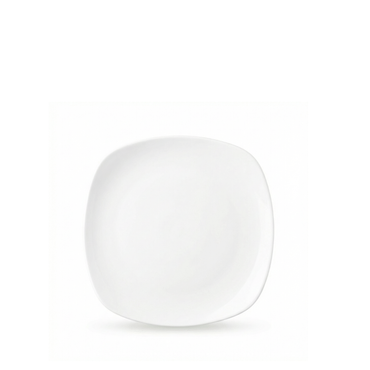 Wilmax Dessertteller 19.5 cm aus Porzellan, Weiß 