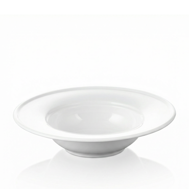 Wilmax Tiefer Teller 23 cm 395 ml aus Porzellan, Weiß WL-991020/A