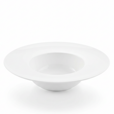 Wilmax Tiefer Teller 25.5 cm 600 ml aus Porzellan, Weiß WL-991187/A